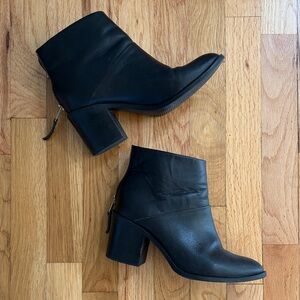 Nisolo Midnight Black Ankle Booties